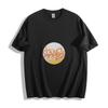 Gradient Yellow-White Circle ''STANS'' Graffiti T-Shirt