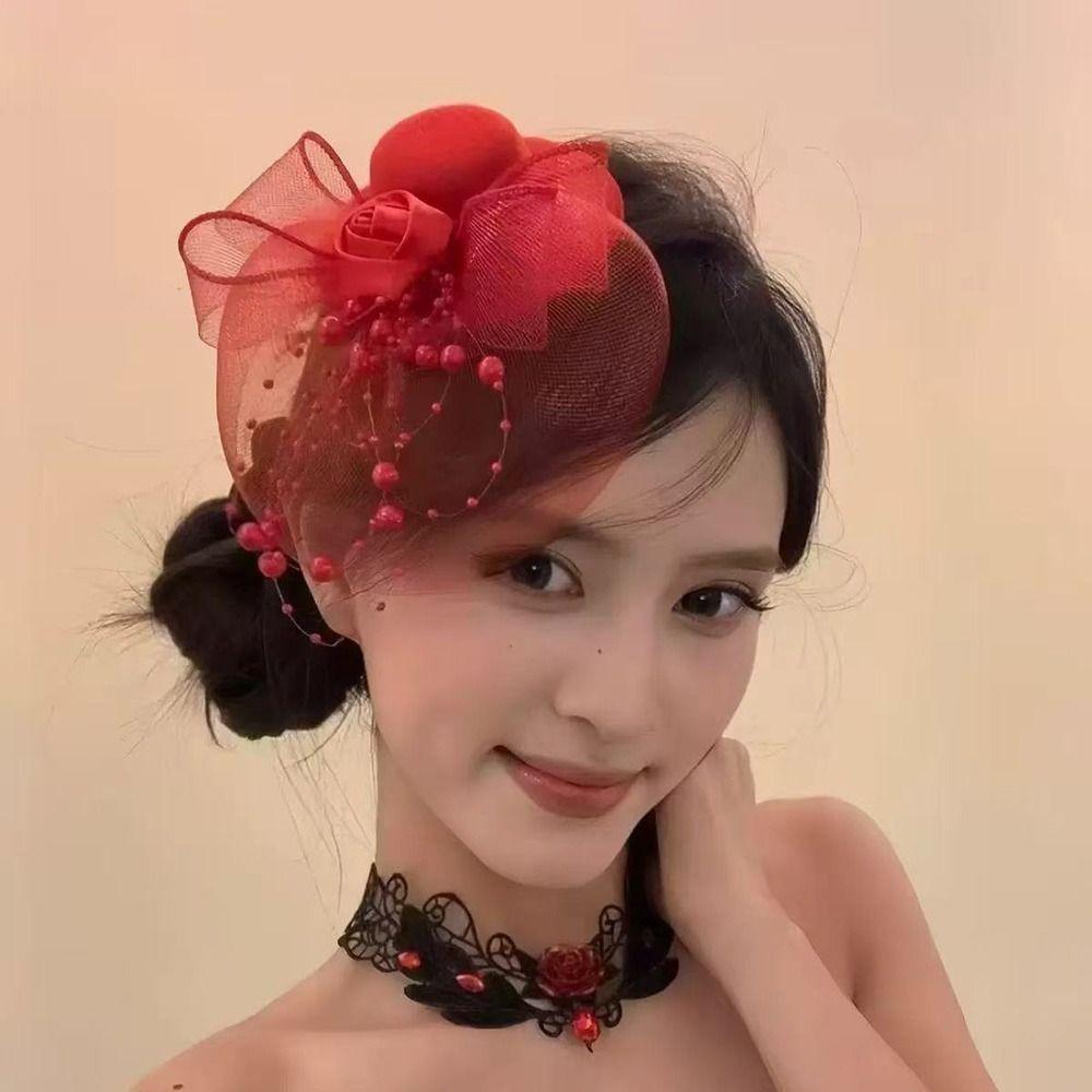 Elegante Netz-Zylinderhüte für Abendessen, Bühne, Fotoshow, Geburtstag, Kinderparty-Accessoire