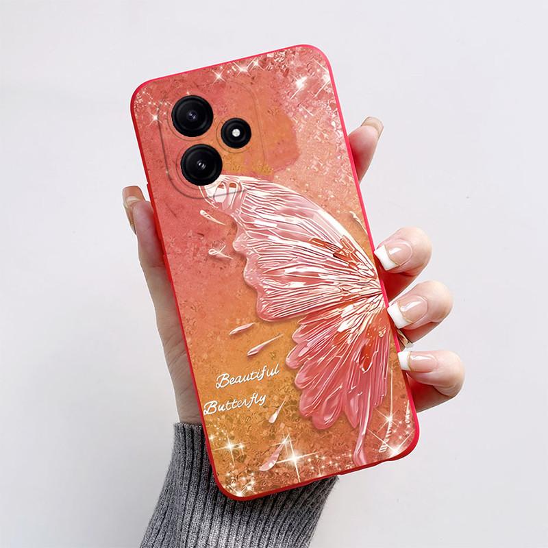 Case For Xiaomi Redmi 12 5G Case Popular Butterfly Soft Silicone Back Phone Case For Redmi 12 5G Cover For Redmi 12 5G 6.79 inch