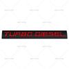 Turbodiesel car label, turbocharged diesel engine logo badge, modified car logo car sticker emblem