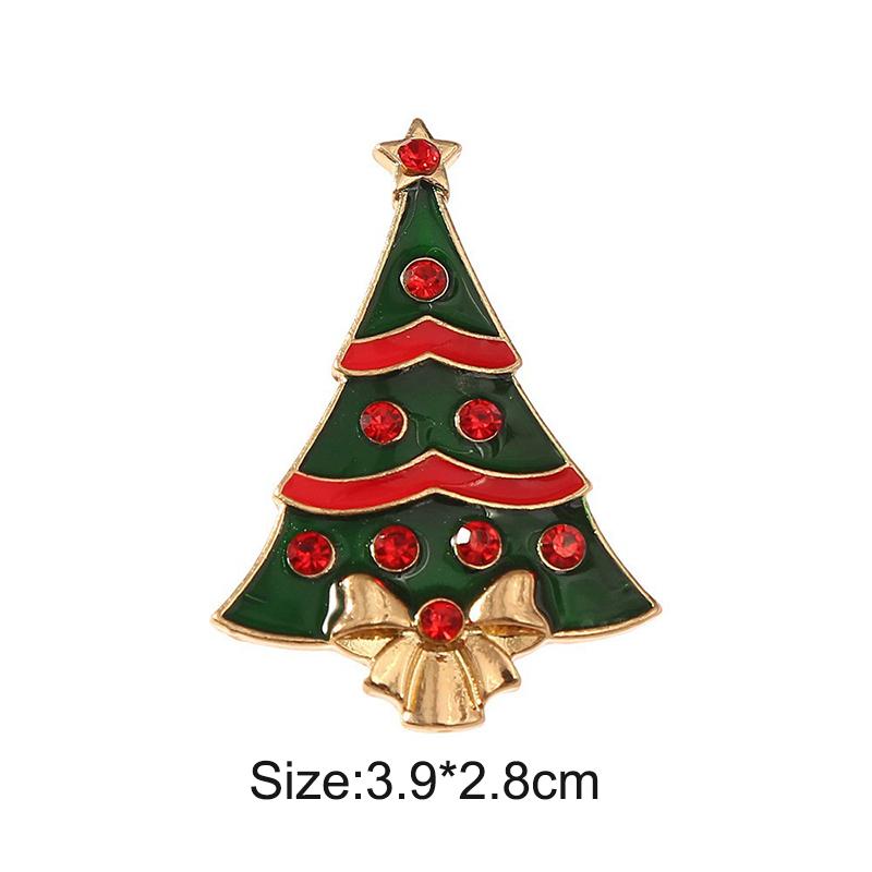 Christmas Tree Brooches For Women Unisex Plant Pins Multi-Color Available Holiday Party Accessories Gifts