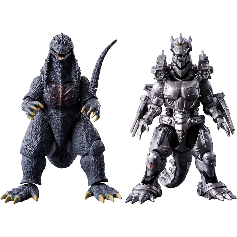 BANDAI Godzilla Action Figure: Godzilla (2003) x Kiryu Type 3 (Modified) Heavy Armed Battle Set