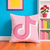 T-tik-t-Tok Fashion Pillow Case Pillow Case Plush Fabric Soft Double Sided Print Home Sofa High Quality Cushion