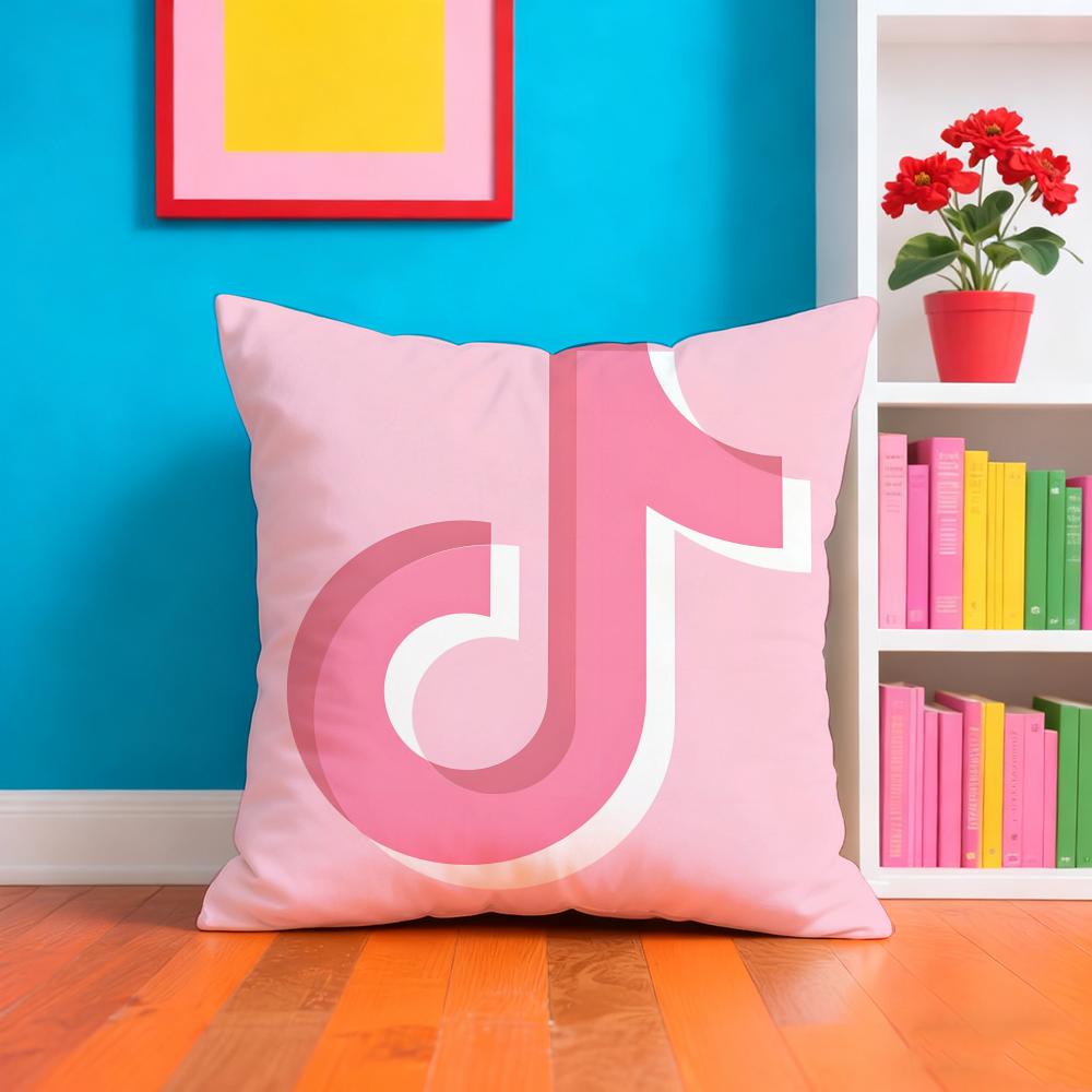 T-tik-t-Tok Fashion Pillow Case Pillow Case Plush Fabric Soft Double Sided Print Home Sofa High Quality Cushion