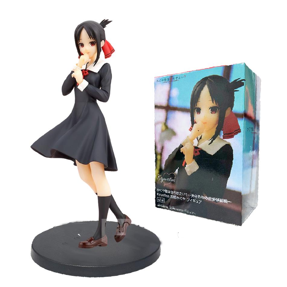 New 18cm Anime Figure Love is War Fujiwara Chika Shinomiya Kaguya Kawaii Girl Action Figure Collectible Model Doll Toy Gifts
