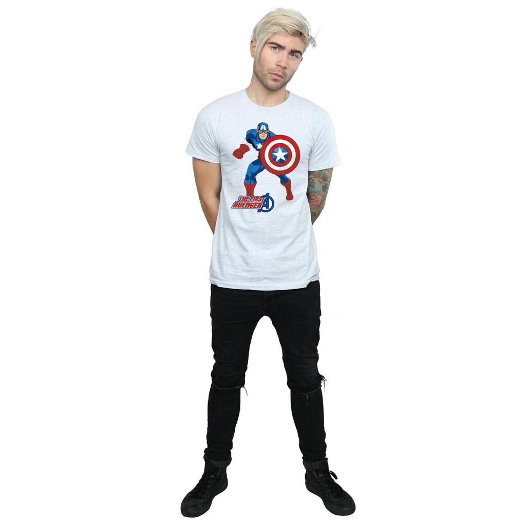 Marvel Mens Captain America The First Avenger T-Shirt