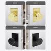 Modern Alloy Passage Door Locks Matte Black Finish Alloy Easy Installation Kits With Keys Plate Screws
