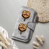 Gentleman Cat Print Long Wallet Large Capacity Card Holder Coin Purse for Daily Use