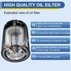 Motorcycle Oil Filter Air Filter Kit for Honda NV400  Vt600cshadow VLX 1988-1995 VT600 C CD Shadow VLX 1995-1998