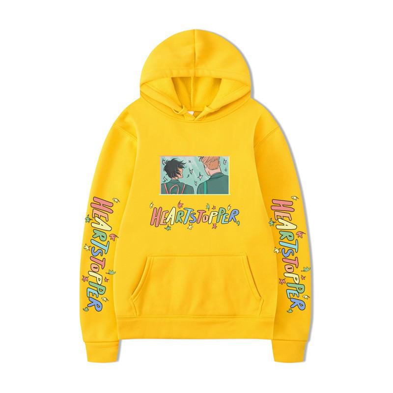 Heartstopper Nick Charlie Hoodie Womens Graphic Print Sweatshirt Casual Loose Fit