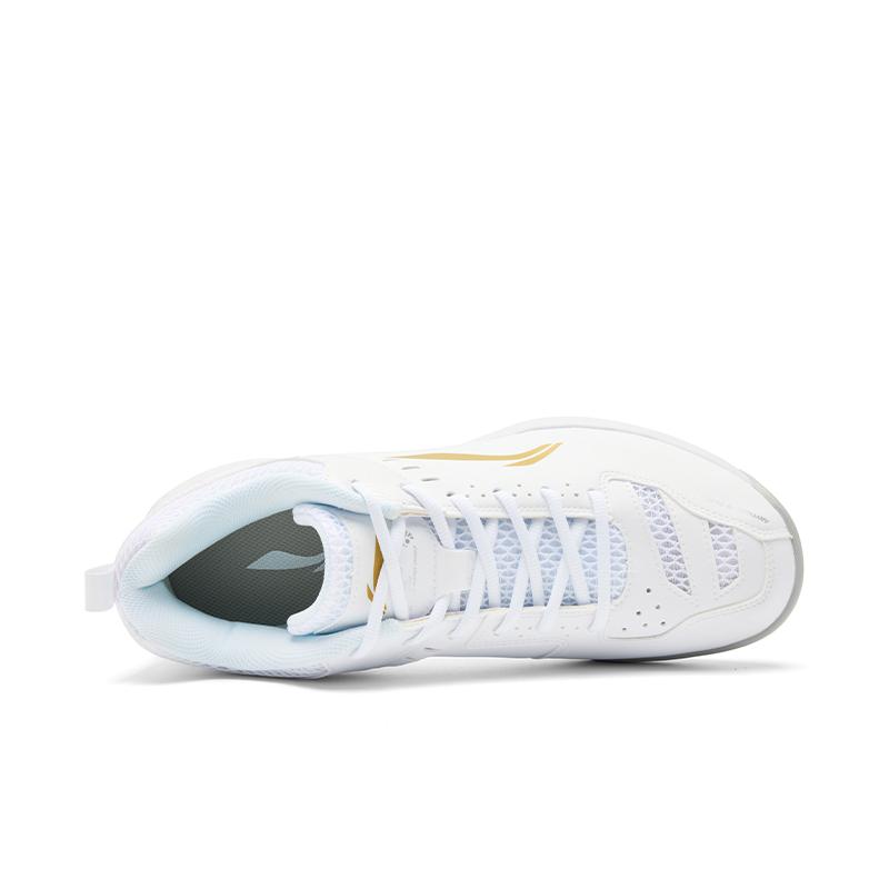 Men's Sneakers Li-Ning Badminton Shoes Unisex Low-top White/Gray/Gold