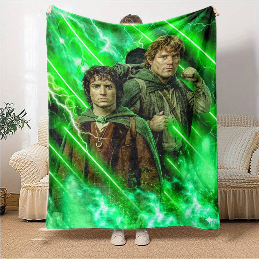 Lord Rings Blanket Warmthful Decor Suitable for Office Livingroom Couch for All Seasons Warmthful Decor Suitable for Gifting Relatives and Friends
