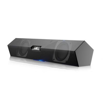 Masaüstü Bluetooth Hoparlör Çift Hoparlör Bluetooth 5.0 HIFI Ev Soundbar Subwoofer LED Aydınlatma Efekti Stereo Bilgisayar Hoparlörü