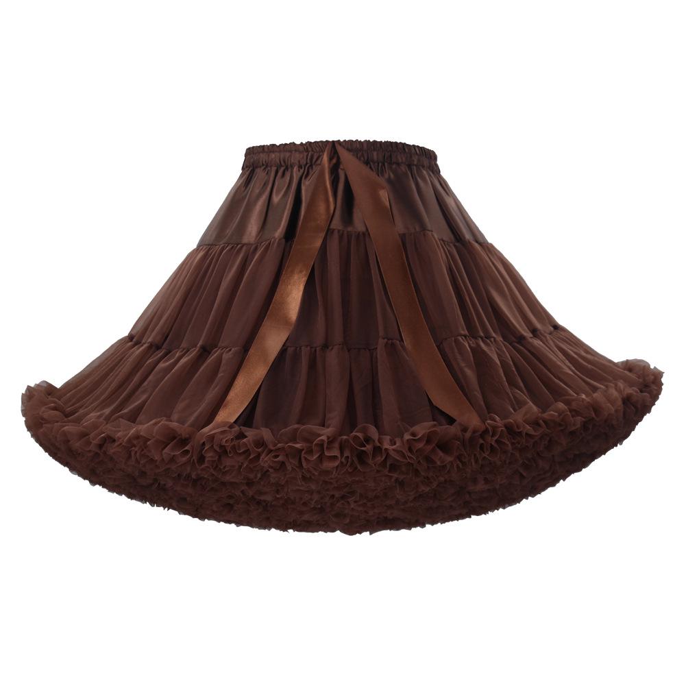 Weißer Erwachsenen Mesh Puffrock - Super Puffiger Halbkörper-Kostüm-Petticoat