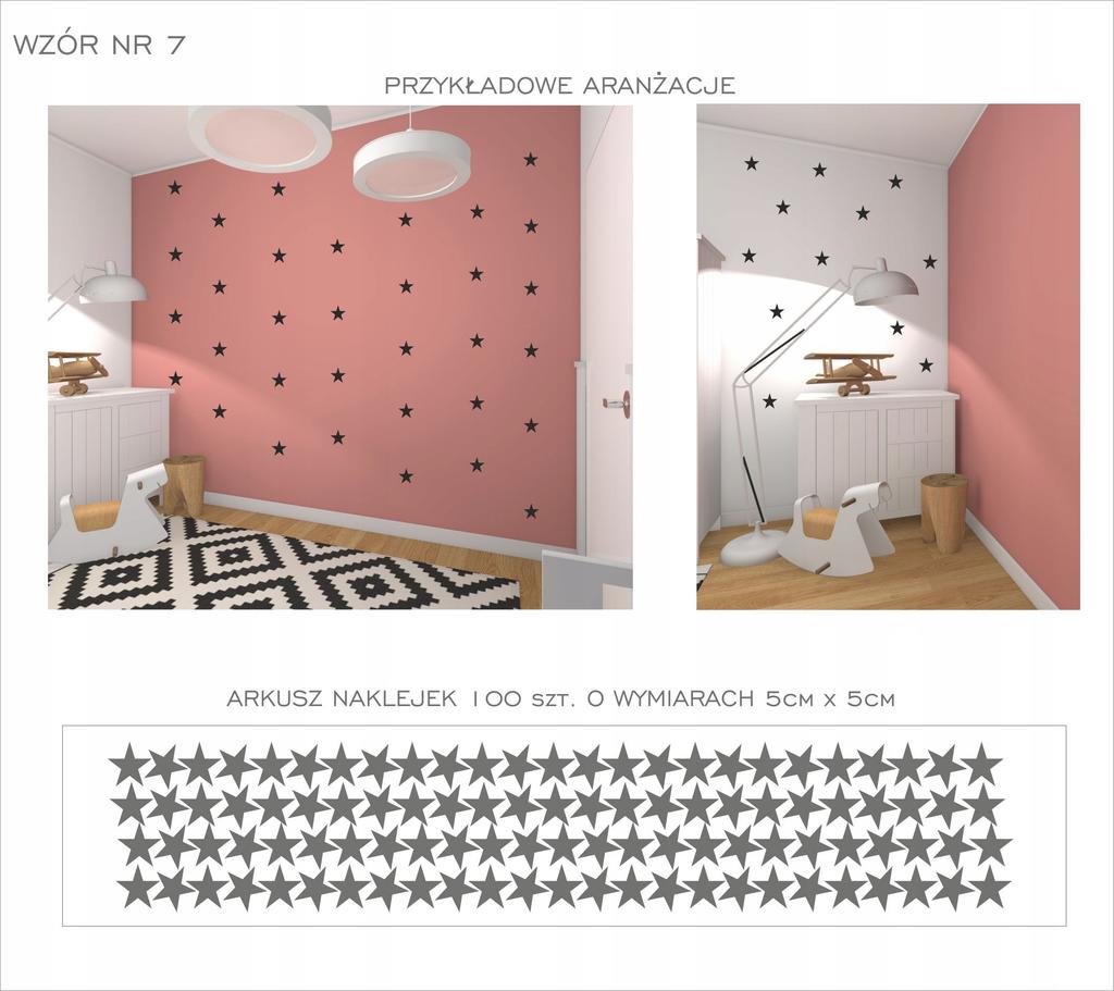 Wall stickers dots, stars, triangles