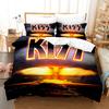 Kiss Rock Band Bedding Set Music 3D Duvet Cover Polyester Pillowcases Quilt Cover Fashion Home Decor Gift Twin King Queen Size