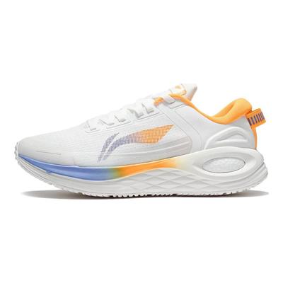 Li Ning Lijun 6 Essential Fabric TPU Shock Absorption Non-Slip Wear-Resistant Low-Top Running Shoes Men Sneaker White Blue Orange ARZT011-2