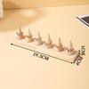 Compact Wooden Finger Ring Display Stand Sturdy Multi-slot Jewelry Holder for Vendor Events Home Vanity Jewelry Organization