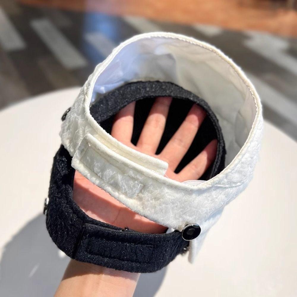 UV Protection Summer Wide Brim Sunhat Adjustable Fisherman Ponytail Caps  Outdoor Beach