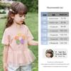JELLYBABY Girls' Floral Short Sleeve T-Shirt