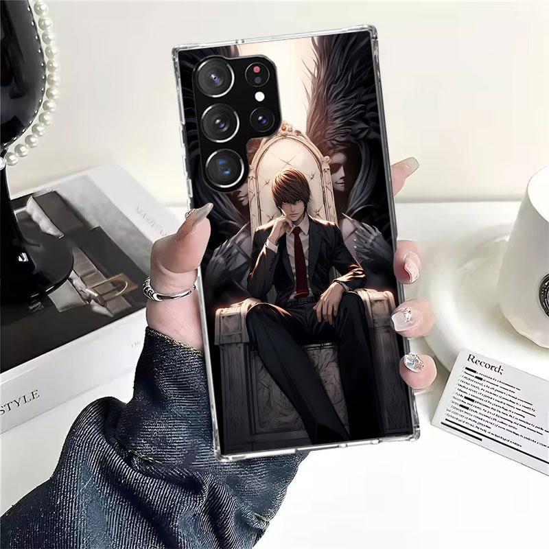 

Мягкий чехол для телефона N-Note D-Death Ягами Лайт Для Samsung Galaxy S22 S23 S24 S25 Edge S26 Ultra S20 FE S21 Plus + Fundas Coque Gal Samsung S22 Ultra