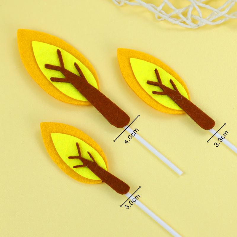 Maple Tree Cake Ornaments for Grandparents Longevity Celebration