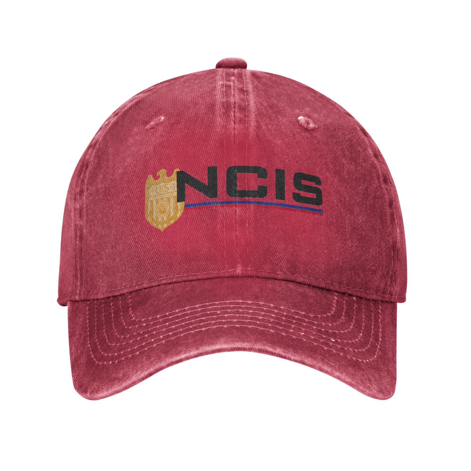 Vintage NCIS Naval Criminal Investigative Service Baseball Caps Unisex Style Distressed Washed Sun Cap  Outdoor Adjustable Hat Adjustable
