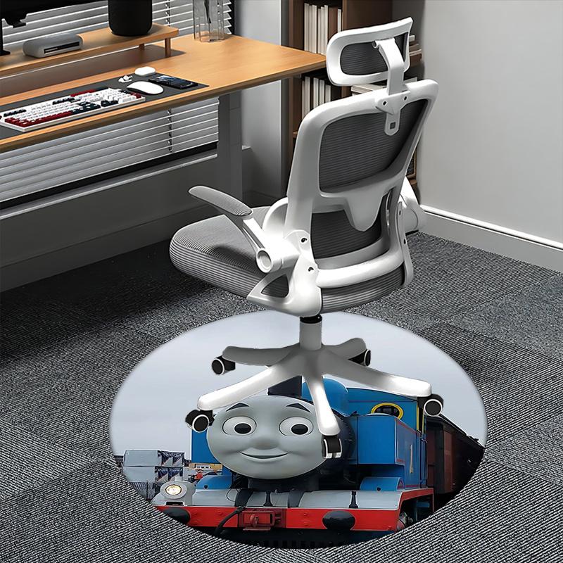 

Thomas Train, Chair mat Round Rug Office carpet, Non slip, Suitable for Living Rooms, Bedrooms decor.1205200a 80cm by 80cm