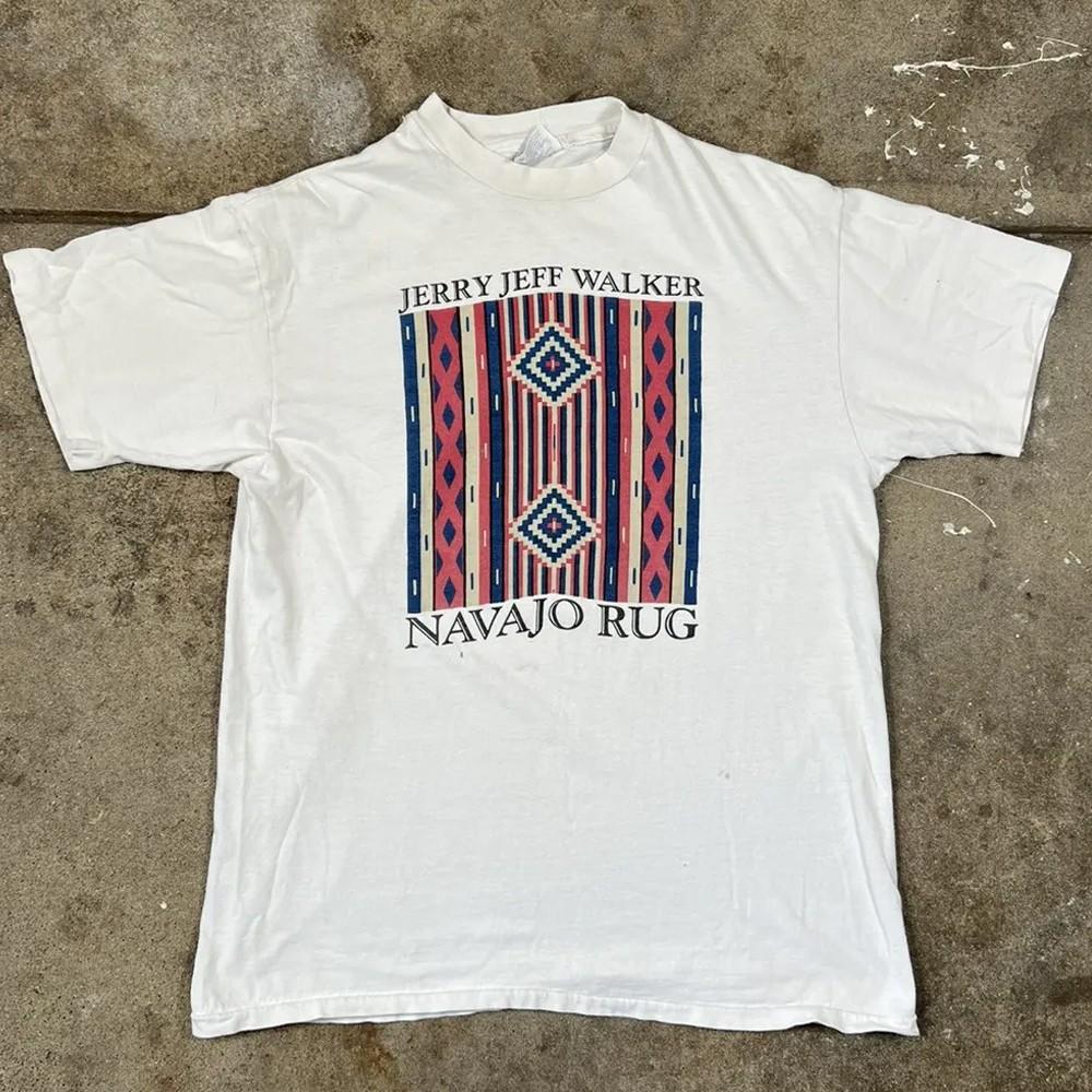 

Rare Jerry Jeff Walker Reprinted Collectible Shirts Navajo Rug Men S5XL 20D1895 Unisex T-Shirt XL