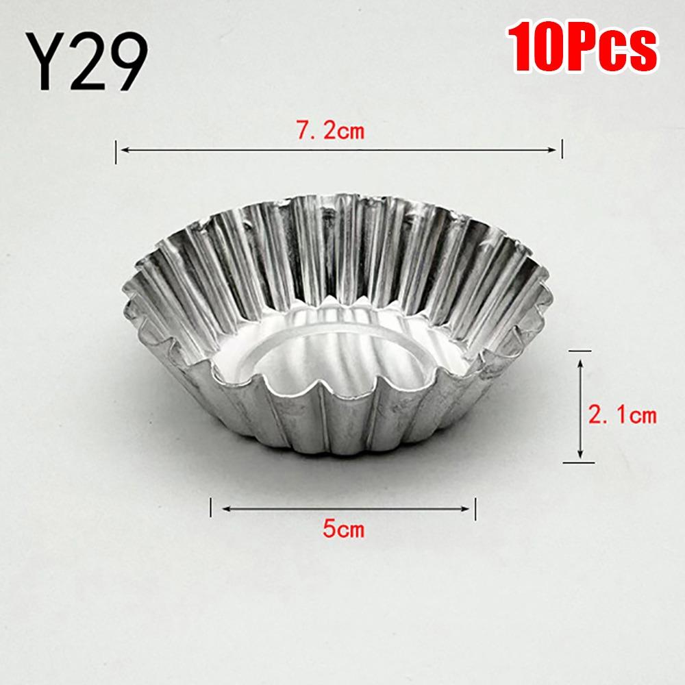 

10Pcs Non-stick Cupcake Mold Flower Shape Muffin Baking Cup New Egg Tart Mold Kitchen Tool 10Pcs Y29
