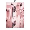 Profumo di rosa rosa, auto, bicicletta, telefono, citazione, arte murale, pittura su tela, poster e stampe nordici, quadri da parete per l'arredamento del soggiorno