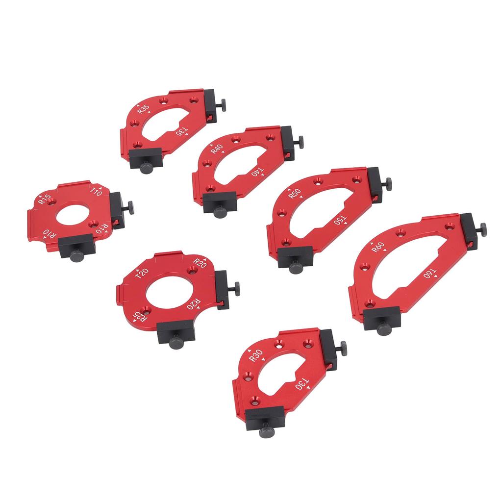 Table Corner Router Jig Set Trimming Machine Aluminium Alloy Router Radius Template Kits Woodworking