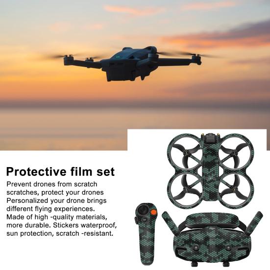 1 Set Drone Sticker for DJI Avata 2 Waterproof Sun Resistant Removable