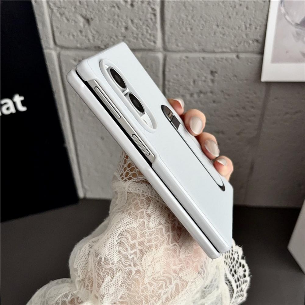 Invisible Stand Holder Magnetic Rotating Phone Case for Samsung Galaxy Z Fold 8 All-inclusive Front Glass Protector Cover