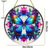 Acrylic Butterfly Round Sun Catcher, Window Porch Garden Hanging Decor, Four Seasons Decoration, Novelty Home Decor