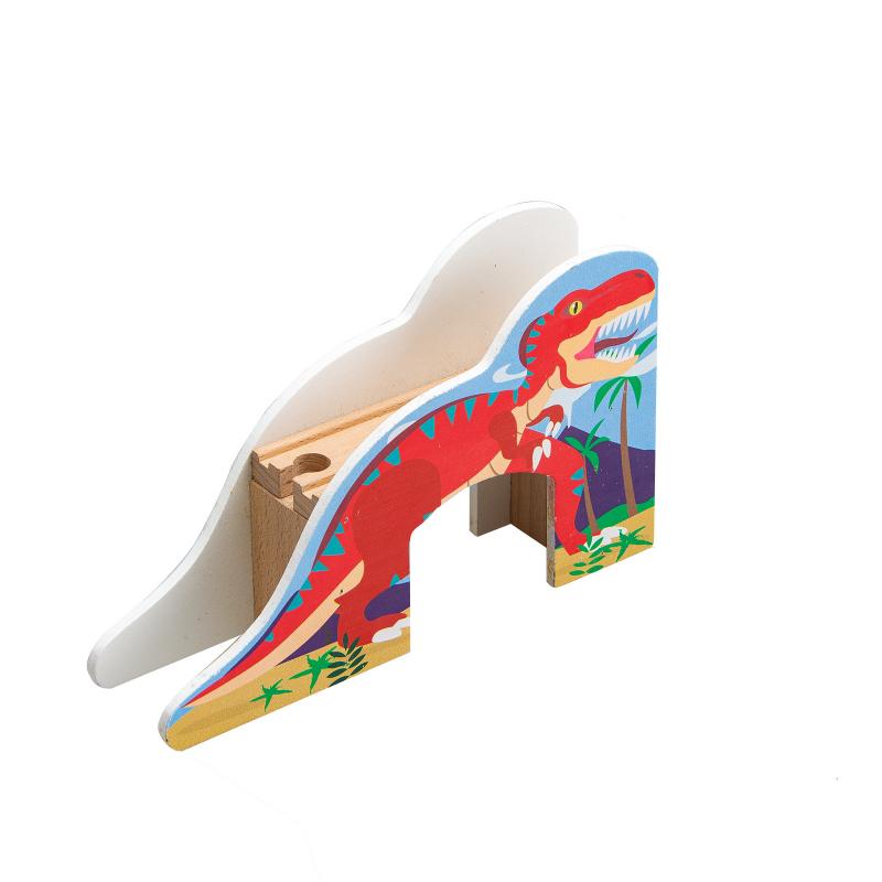 

Деревянная Железная Дорога Мост Строительный Блок Аксессуары Машина Развивающие Игрушки Дети Dinosaur Bridge