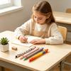 Radierbare Gelstifte mit Bauernhoftiermotiven für Kinder – Niedliche Cartoon-Designs: Kuh, Truthahn, Esel, Schwein – Schreibt sanft und ist leicht zu radieren – Spaß an der Schule