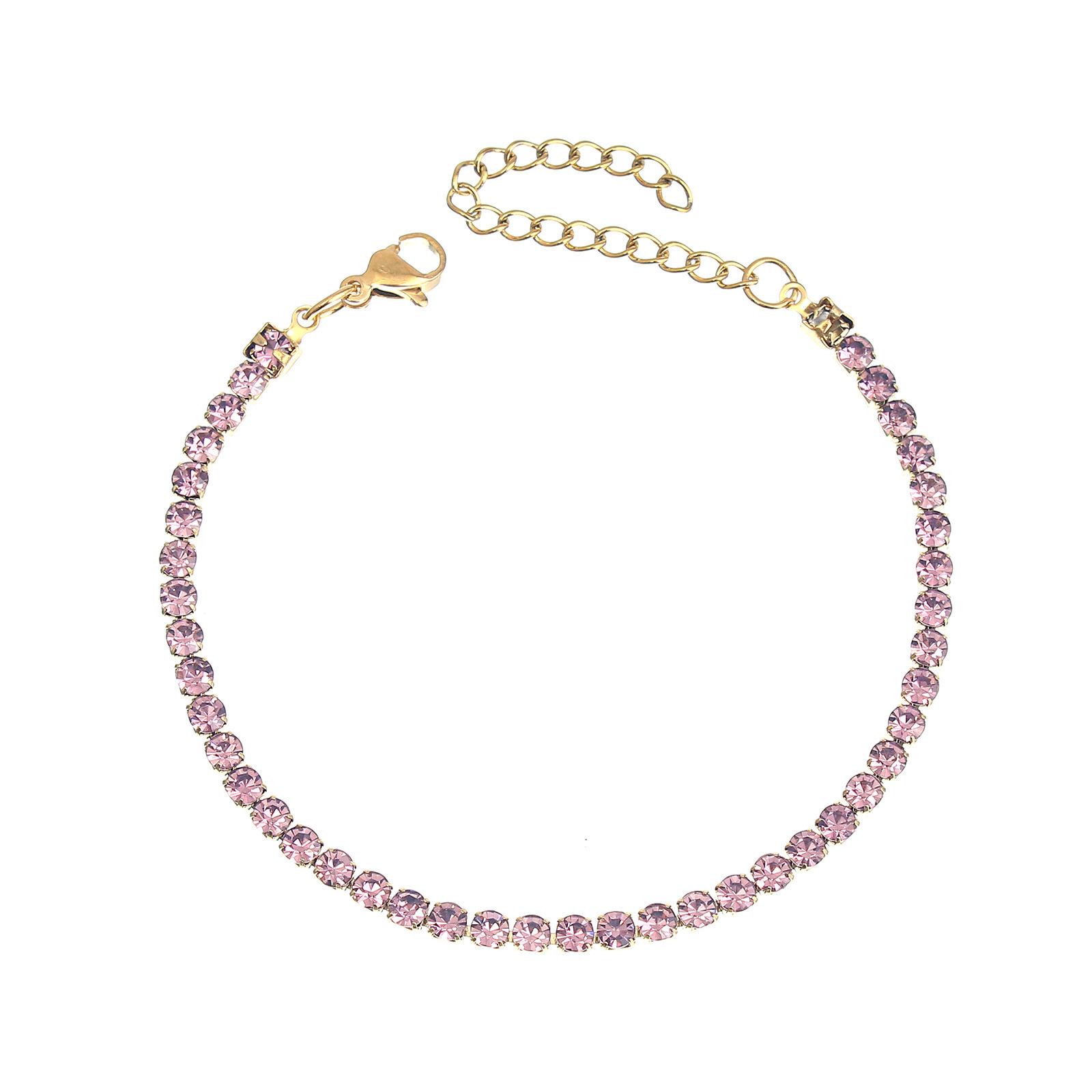 

Багаторядний браслет з нержавіючої сталі з діамантами та цирконами для чоловіків та жінок