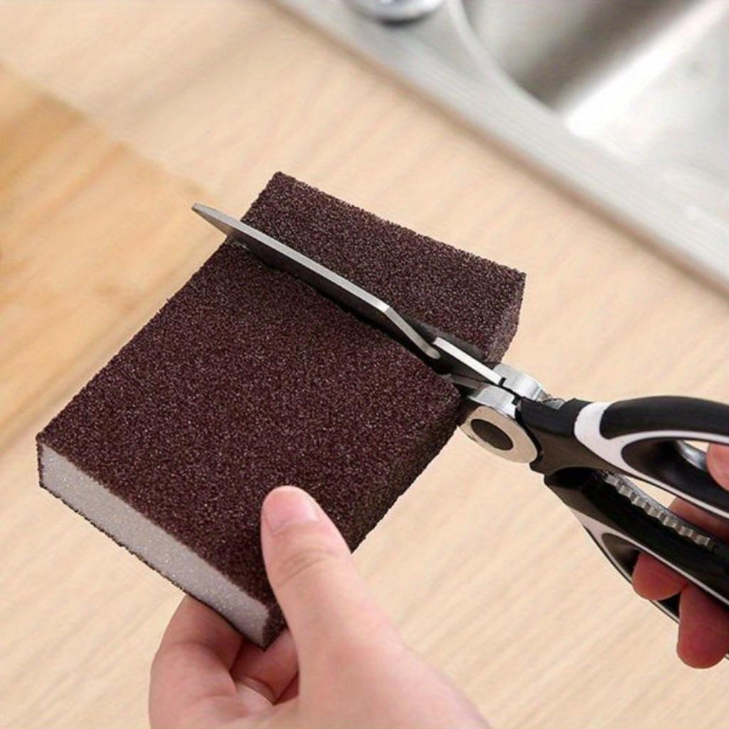 Dishwashing Sponge, Diamond Sand, Kitchen Sink, Rust Removal, Grinding Sponge Block, Household Cleaning Brush, Pot Cleaning Tool