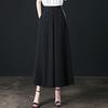 Culottes Casuales de Pierna Ancha de Nueve Puntos de Cintura Alta Adelgazantes para Mujer de Primavera y Verano