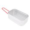Camping Lunch Box Aluminum Alloy Steam Boil Portable Single Person Meal Box Lunch Container Support for Hiking Fishing
