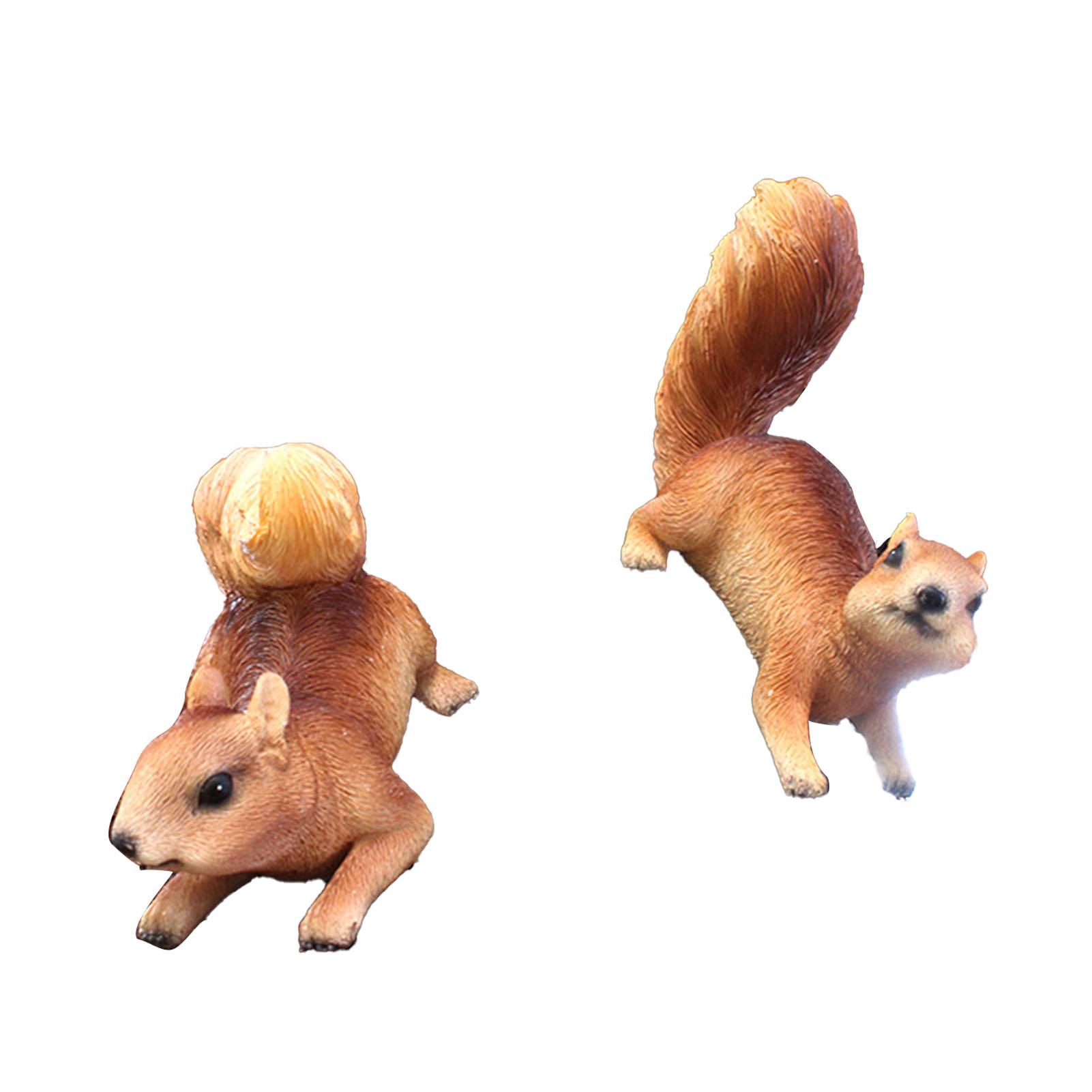 Фигурки белок из смолы, милые подвесные статуэтки белок для украшения сада и улицы.