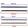 Window Glass Seals Door Belt Weatherstrip For Datsun Nissan D21 Pickup