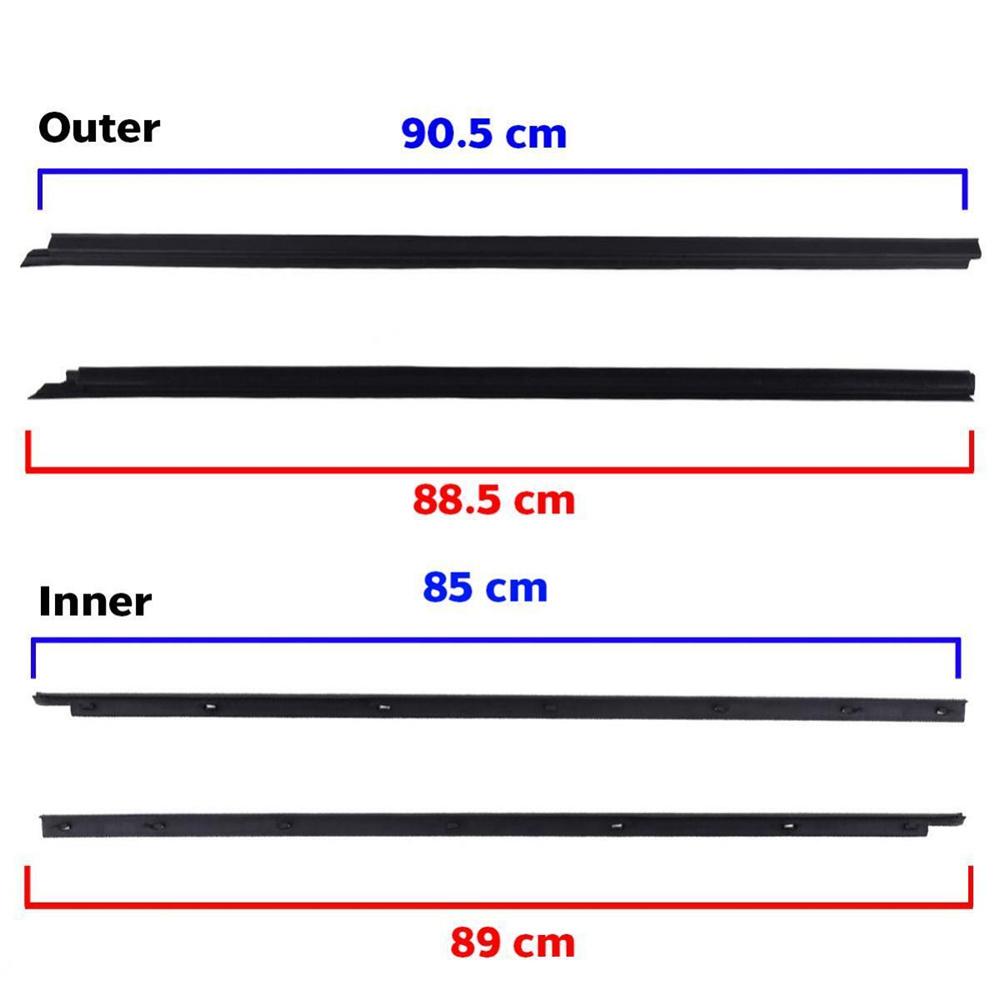 Window Glass Seals Door Belt Weatherstrip For Datsun Nissan D21 Pickup