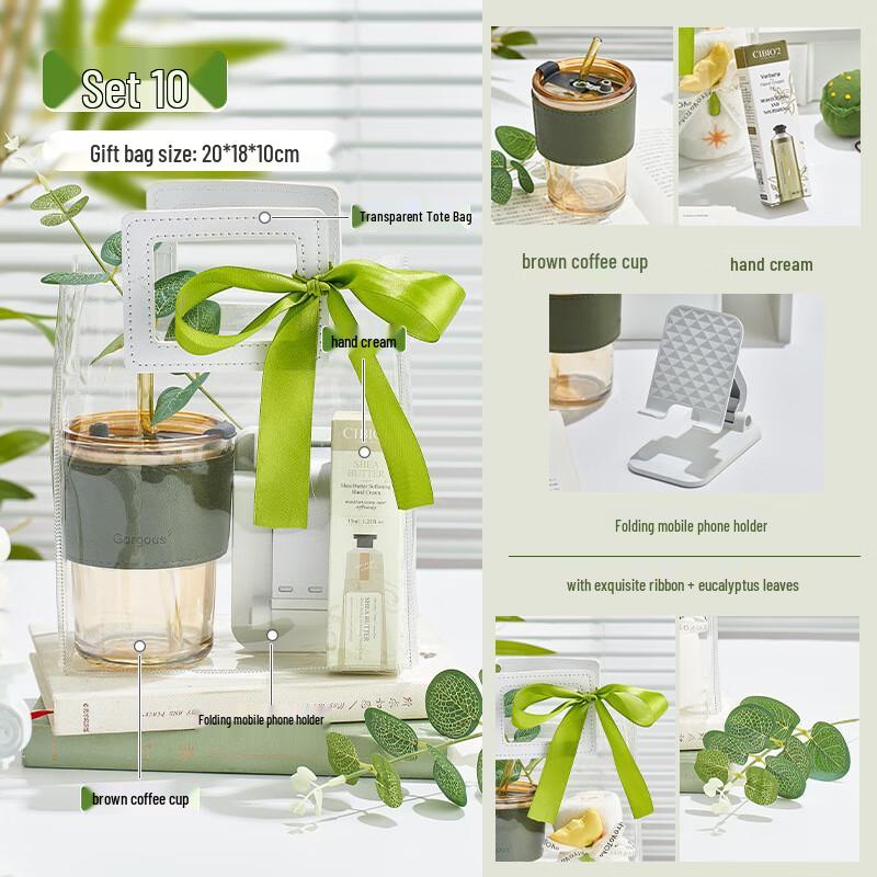 Forest-Themed Gift Set with Coffee Cup, Hand Cream & Phone Holder Package Ten