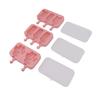 3pcs Ice Cream Bar Mold Food Grade Safe Cold and Heat Resistance Silicone Popsicle Molds for DIY Making