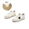 New leather little white shoes women's 2025 spring women's casual single shoes casual versatile star board shoes sports board shoes