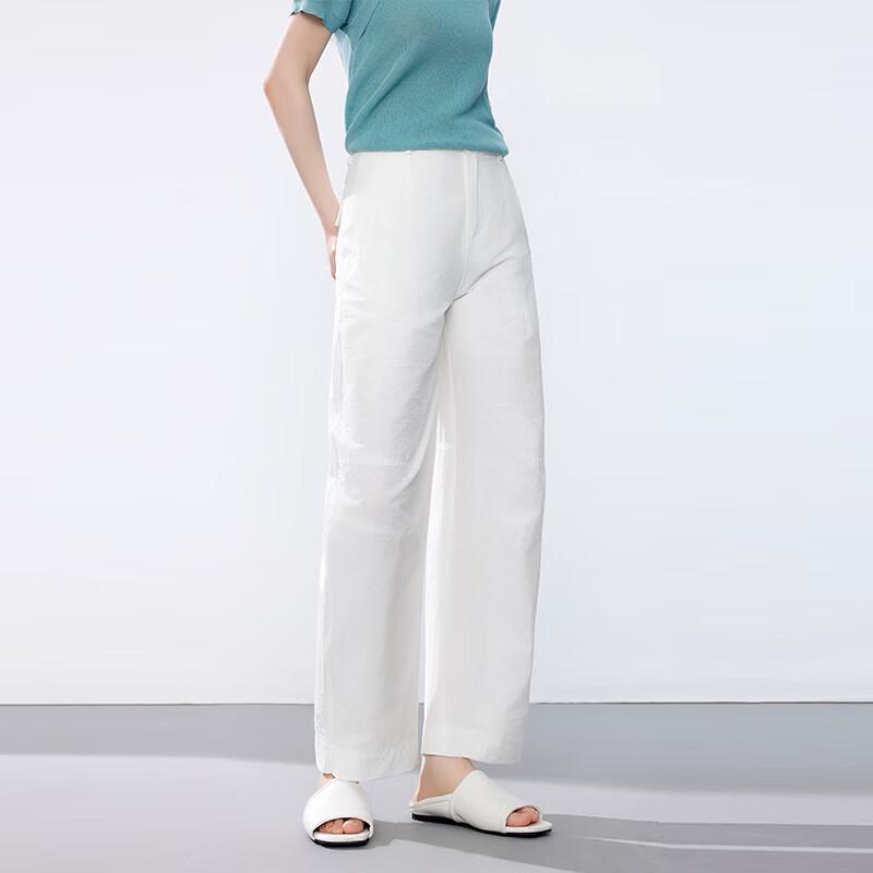 JOY SPEAKER Women's Lightweight High-Waisted Straight-Leg Casual Pants