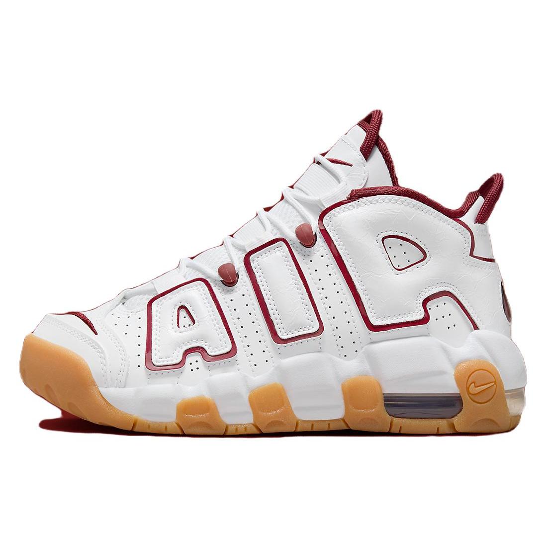 

new Nike Air More Uptempo GS White Team Red Gum 38.5