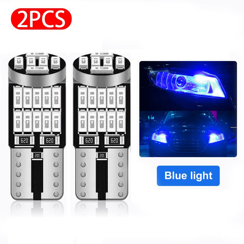 SEAMETAL 2pcs T10 W5W Led Car Light 26smd 4014 Lamp Bulb Automobile License Plate Lighting 6000K 12V
